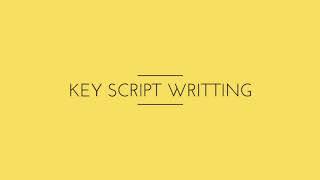 scada(key script writing )