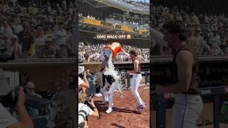 OMG! The sweet sounds of a walk-off  #mlb #baseball #sports #sandiegopadres #walkoff #omg