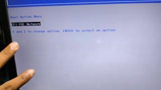 Boot Manager Missing Boot Option MenuEFI PXE Network1 and 1 to change option, ENTER#Macnitesh