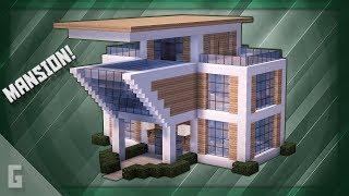 Minecraft: How To Build A Modern Mansion Tutorial (#19)