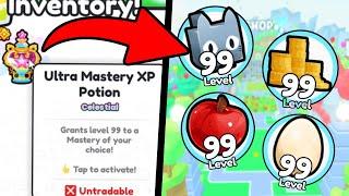 Best Mastery's To Use Ultra Mastery XP Potion With In Pet Simulator 99!