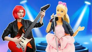 Кукла БАРБИ - Рок Звезда! Новый образ Barbie! - Видео игры одевалки для девочек. Смешные видео куклы