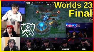 Reactions to T1 winning Worlds | Worlds 2023