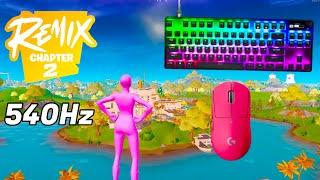 SteelSeries Apex Pro Mini ASMR  Solo Gameplay  Satisfying Keyboard Fortnite 360 FPS 4K