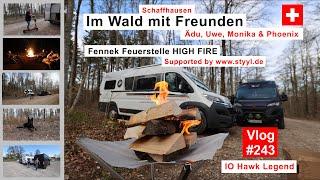 #243 Schweiz, Schaffhausen | Im Wald bei Hemmental | Fennek HIGH FIRE Feuerstelle | Maultaschen