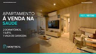 APARTAMENTO À VENDA NA SAÚDE, 2 DORMITÓRIOS, 1 SUÍTE E 1 VAGA DE GARAGEM.