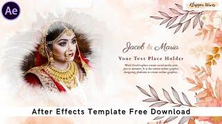 Romantic Wedding Invitation Video 2021 | After Effects Template Free Download