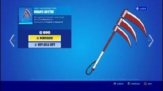 HIDAN'S SCYTHE “HARVESTING TOOL” (RARE) 800 V-BUCKS - FORTNITE CHAPTER 2 SEASON 8