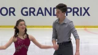 2016 ISU Junior Grand Prix - Tallinn - Free Dance - Emily ROSE BROWN / James HERNANDEZ GBR