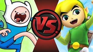 FINN (Adventure Time) vs TOON LINK! Cartoon Fight Club Episode 95!