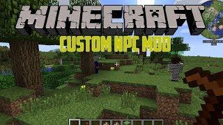 MINECRAFT CUSTOM NPC MOD GUNS, ARMOR, FURNITURE AND MUCH MORE!!!