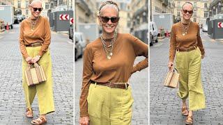 She's 75, but dresses like a fashion icon | Dressing like this is amazing | Fashion tips Over 50