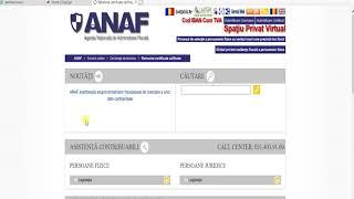 Reinnoirea certificatului la ANAF