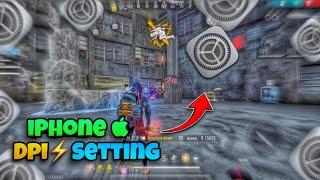 iPhone  dpi️setting ️ | best dpi️setting for iPhone  | 95% headshots  | FREE️FIRE