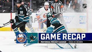 New York Islanders vs San Jose Sharks | March 07, 2024 | Game Highlights | NHL Regular Season