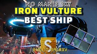 How To Get The BEST Iron Vulture Ship in No Man's Sky ADRIFT | 4 Supercharged Slots