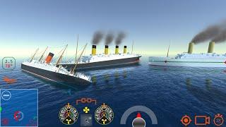 Titanic Hit Carpathia and then Britannic hit Titanic - Ship Handling Simulator - Ship Mooring 3D