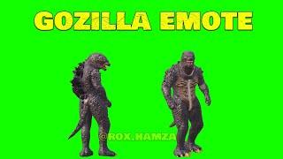 Godzilla Emote  |Green Screen |PUBG MOBILE | ROX HAMZA