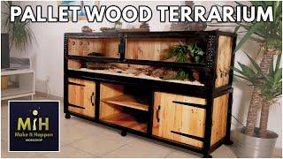 PALLET WOOD TERRARIUM - How to make a VIVARIUM made out of pallets -    DIY terrarium