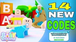 ALL *14* NEW SECRET OP WORKING CODES! BABY SIMULATOR CODES 2023 | ROBLOX BABY SIMULATOR | BA GAMERZ