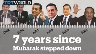 7 years ago Egypt's former president Hosni Mubarak stepped down