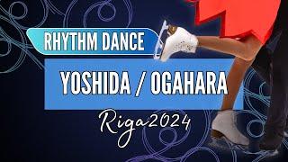 Sumire YOSHIDA / Ibuki OGAHARA 吉田菫 /小河原泉颯 (JPN) | Junior Ice Dance Rhythm Dance | Riga 2024