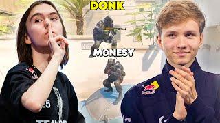 M0NESY & DONK SHOW 200IQ TRICKS ON DUST2!! - CS2 BEST MOMENTS