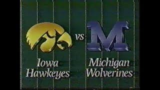 1986 Iowa @ Michigan; CBS; College Football