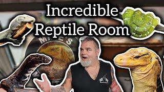 Reptile Room Tour Feeding Giant Lizards at Mike's Monitors ‎@mikesmonitors1148 