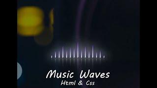 Music Wave(beats) animation using only css | animated waves Tutorial