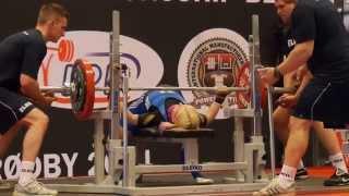 Karolina Arvidson (SWE) 3.att.: 150 kg 2014 IPF World Benchpress Championships