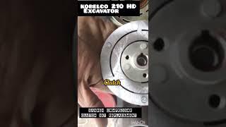 kobelco 210 excavator AC compressor  clutch set replacement