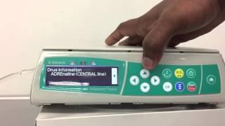 B Braun Infusion pump demo  short video