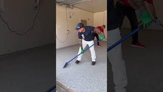 Flake Epoxy Garage Floor Installation