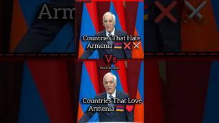 Countries That Hate ️ Armenia Vs Countries That Love ️ Armenia #shorts #1million