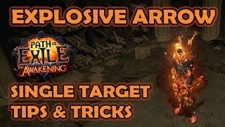 Path of Exile: Single Target Explosive Arrow Guide - Tips to Kill Bosses & Rares with EA Builds