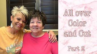 Hair Color & Short Pixie Cut Tutorial Part 2- Boys and Girls Hairstyles