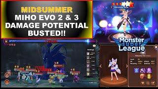 Dark Midsummer Miho Showcase - Evo 2 & 3 - Monster Super League