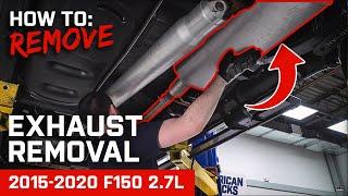 How to Remove Stock Exhaust System | 2015-2020 Ford F-150 2.7L EcoBoost