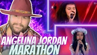 ANGELINA JORDAN MARATHON (2 IN 1 REACTION!) “FLY ME TO THE MOON” & “SHOT ME DOWN”