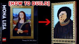 Build the art restoration failed of  using LEGO 31213 Mona Lisa