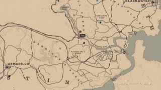 Red Dead Redemption 2 "Hennigan's Stead (North) Treasure Map"