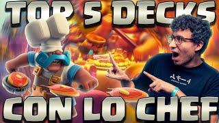 TOP 5 MAZZI CON LA NUOVA TORRE CHEF...QUANTO É ROTTA! - CLASH ROYALE ITA