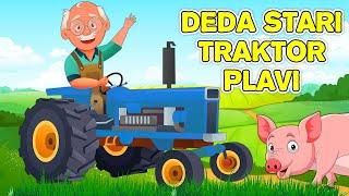 Deda stari traktor plavi  Pesmica za decu  Učimo životinje ️️ Zvukovi životinja  Animal sounds