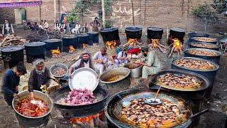 The Biggest Wedding Ceremony in Kabul Afghanistan | Mega Kabuli Pulao | Afghanistan village foods