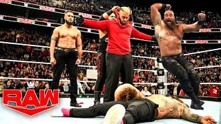 brown strowman attack solo sikoa full match. WWE Raw highlights today