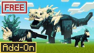 FREE - SCULK DINOSAUR ADD-ON  |  Bedrock Minecraft