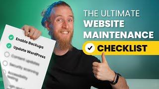 How to Maintain a Website: WordPress Maintenance for Beginners