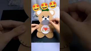 I Made a Teddy Bear Out of Paper️#diy #shorts #shortvideo