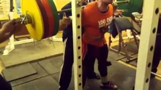 Alexey Nikulin (181) - 677 lb / 307.5 kg x 2 Raw Squat